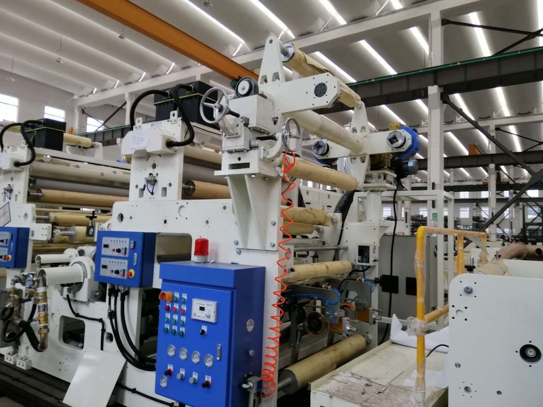 Máquina de laminado automático térmico de múltiples capas, Máquina de laminado térmico de Max Φ800mm en blanco y azul