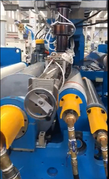 Máquina de laminado de extrusión de película laminadora para película de protección de laminado en blanco y azul